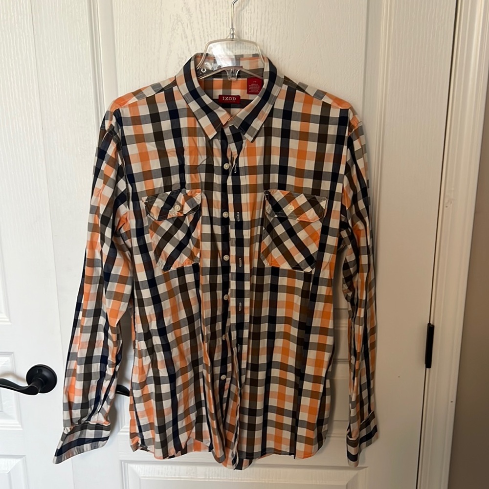 Izod button down checked Large Slimfit